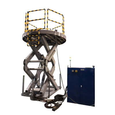 6000kg Capacity Europe Standard CE En1570-1 Hydraulic Scissor Lift Platform with Handrail